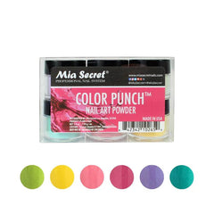 Mia Secret Color Punch Nail Art Powder Collection (PL400-E-MIX-6)