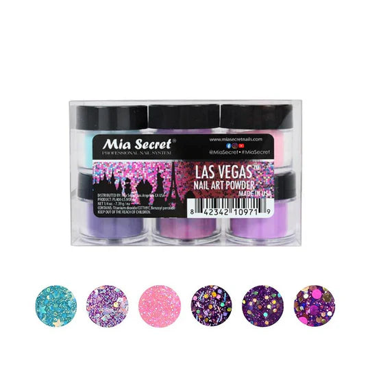 Mia Secret Las Vegas Nail Art Powder Collection (PL400-LS-MIX-6)