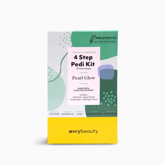 AVRYBEAUTY - 4 Step Pedi Kit - Pearl Glow