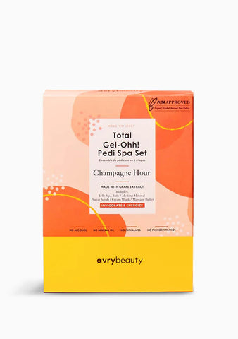 AVRYBEAUTY - Total Gel-Ohh! Pedi Spa Set - Champagne Hour