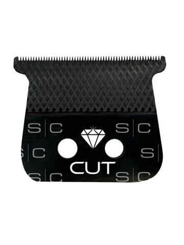 StyleCraft Diamond Cut Fixed Black Diamond DLC Hair Trimmer Blade with The One Cutter Set Replacement Blade