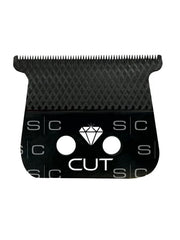 StyleCraft Diamond Cut Fixed Black Diamond DLC Hair Trimmer Blade with The One Cutter Set Replacement Blade