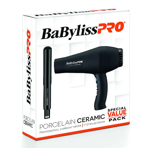 BaBylissPRO Porcelain Ceramic Combo Black (20BA070729)