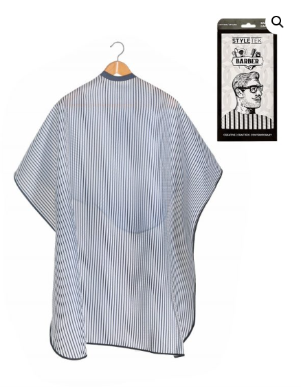 CLASSIC PIN STRIPE BARBER CAPE