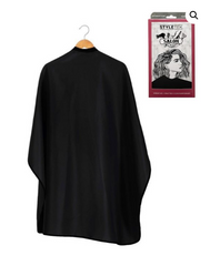 SOLID BLACK CUTTING CAPE (LIGHTWEIGHT NYLON)