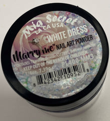 Mia Secret White Dress Marry Me Nail Art Powder (PL400-MM3)