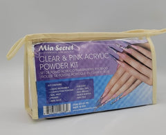 Mia Secret Clear & Pink Acrylic Powder Kit (KIT-01-PR)