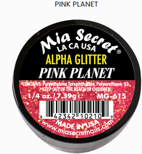 Mia Secret Alpha Glitter Pink Planet (MG-615)