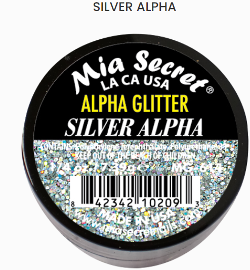 Mia Secret Alpha Glitter Silver Alpha (MG-614)