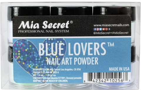 Mia Secret Blue Lovers Nail Art Powder Collection (PL400-BL-MIX-6)