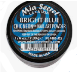 Mia Secret Bright Blue Chic Neon Nail Art Powder (PL400-X5)