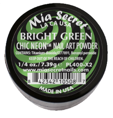Mia Secret Bright Green Chic Neon Nail Art Powder (PL400-X2)