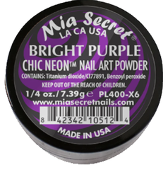 Mia Secret Bright Purple Chic Neon Nail Art Powder (PL400-X6)