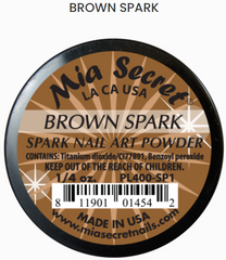 Mia Secret Brown Spark Nail Art Powder (PL400-SP1)