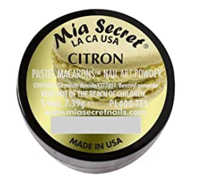 Mia Secret Citron Pastel Macarons Nail Art Powder (PL400-TE5)