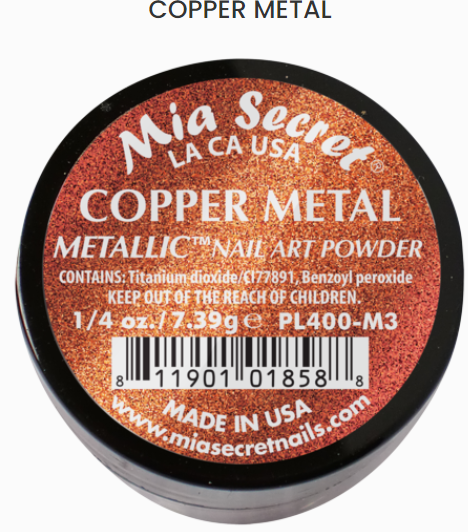 Mia Secret Copper Metal Metallic Nail Art Powder (PL400-M3)