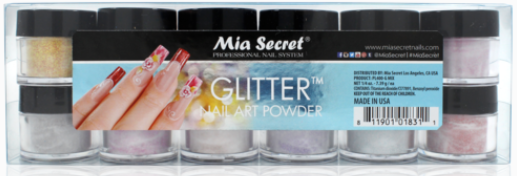 Mia Secret Glitter Nail Art Powder Collection (PL400-G-MIX)