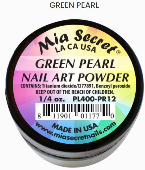 Mia Secret Green Pearl Pearl Nail Art Powder (PL400-PR12)