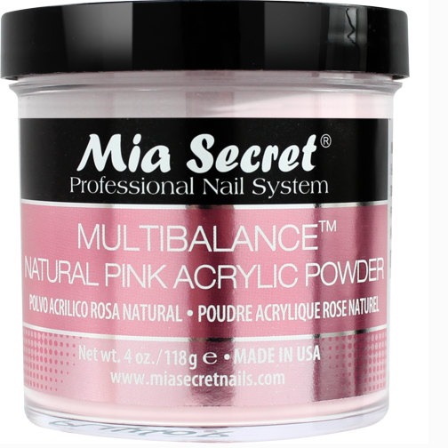 Mia Secret Multibalance Natural Pink Acrylic Powder 4oz (PL-440NB)