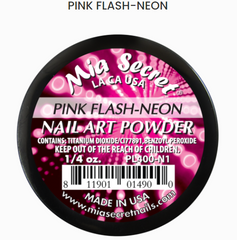 Mia Secret Pink Flash-Neon Nail Art Powder (PL400-N1)