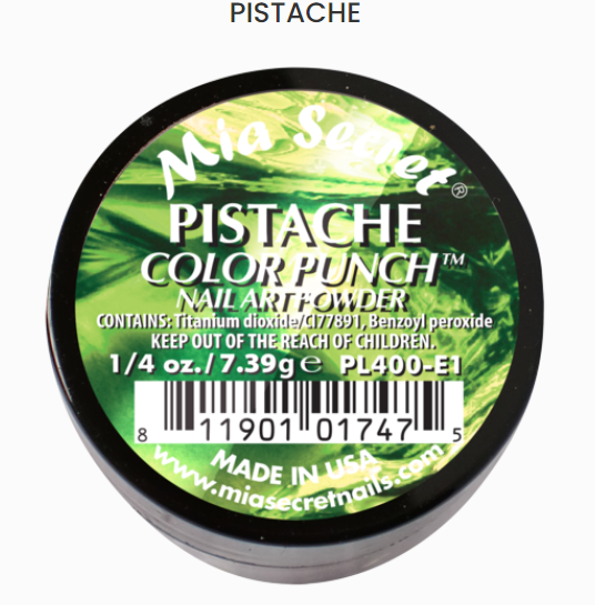 Mia Secret Pistache Color Punch Nail Art Powder (PL400-E1)