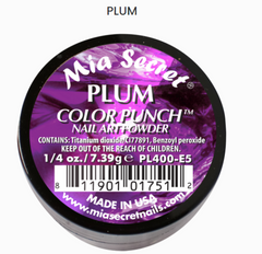 Mia Secret Plum Color Punch Nail Art Powder (PL400-E5)