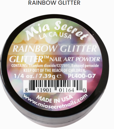 Mia Secret Rainbow Glitter Nail Art Powder (PL400-G7)