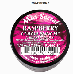 Mia Secret Raspberry Color Punch Nail Art Powder (PL400-E4)