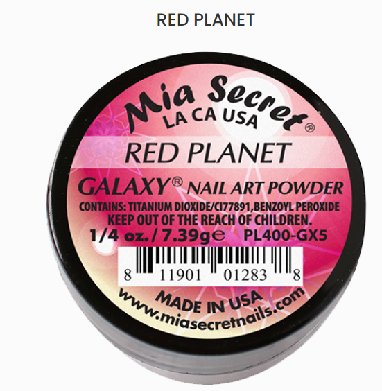 Mia Secret Red Planet Galaxy Nail Art Powder (PL400-GX5)