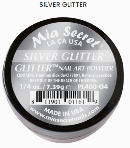 Mia Secret Silver Glitter Nail Art Powder (PL400-G4)