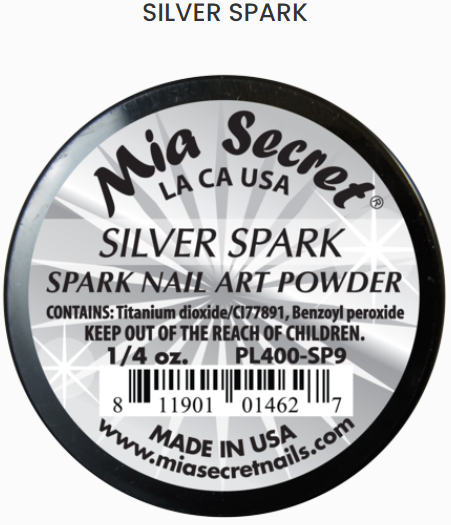 Mia Secret Silver Spark Nail Art Powder (PL400-SP9)
