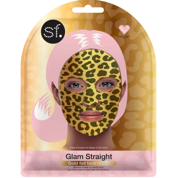SF Glam Straight Gold Foil Face Mask