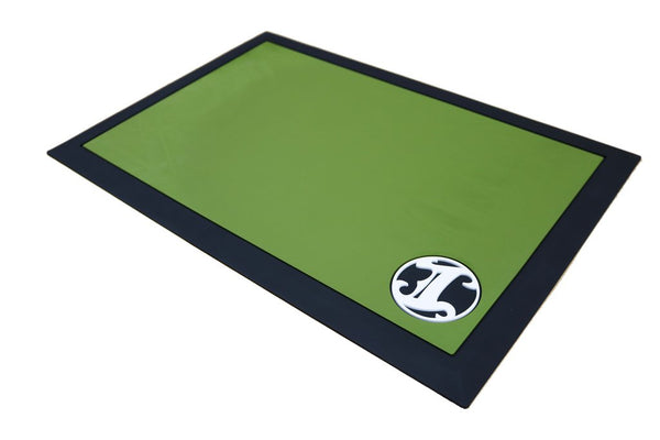 Irving Station Mat Tapered Dark Green